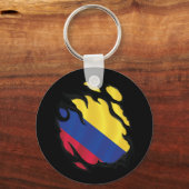 Colombia Geripte vlag Sleutelhanger (Voorkant)