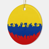Colombia Gnarly Flag Keramisch Ornament (Links)