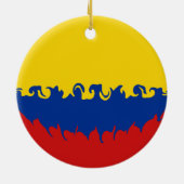 Colombia Gnarly Flag Keramisch Ornament (Achterkant)