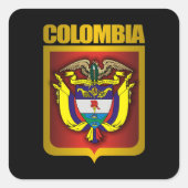 "Colombia Gold" Vierkante Sticker (Voorkant)