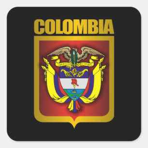 "Colombia Gold" Vierkante Sticker