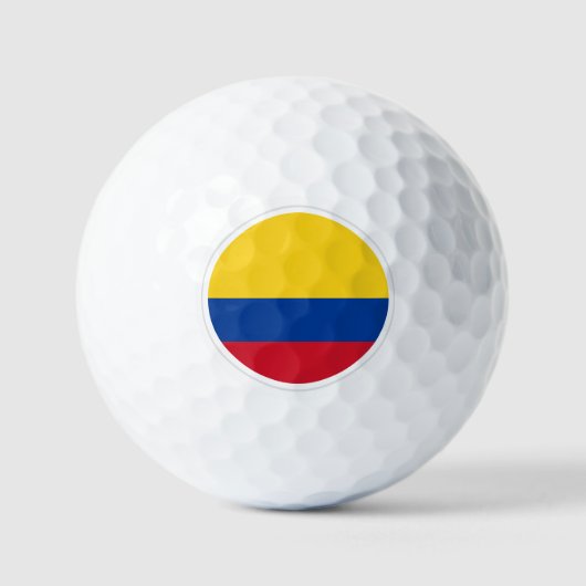 Colombia Golf Balls, vlaggolfers / Patriots Golfballen (Voorkant)