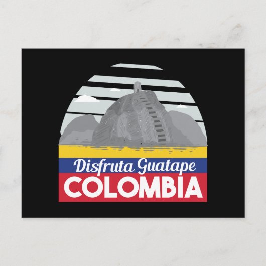 Colombia Guatape Vintage Revel Briefkaart (Voorkant)