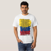 Colombia - Himno Nacional T-shirt (Voorkant volledig)