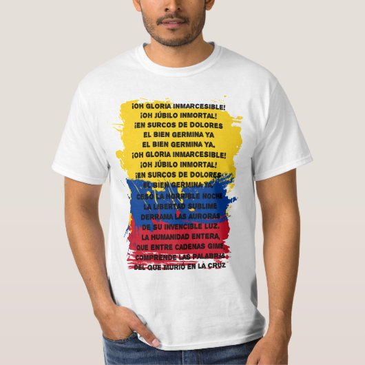 Colombia - Himno Nacional T-shirt (Voorkant)