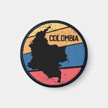  Colombia kaart kleurrijk