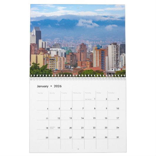Colombia Kalender (Jan 2026)