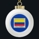 Colombia Keramische Bal Ornament<br><div class="desc">Colombia</div>