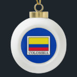 Colombia Keramische Bal Ornament<br><div class="desc">Colombia</div>