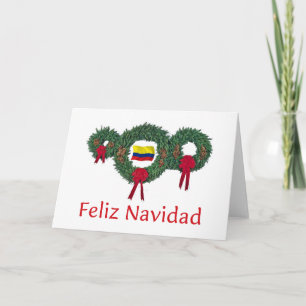 Colombia Kerstmis 2 Feestdagen Kaart