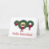 Colombia Kerstmis 2 Feestdagen Kaart (Voorkant)