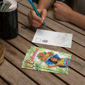 Colombia Kleurrijke Vrouw Fruitmand Briefkaart