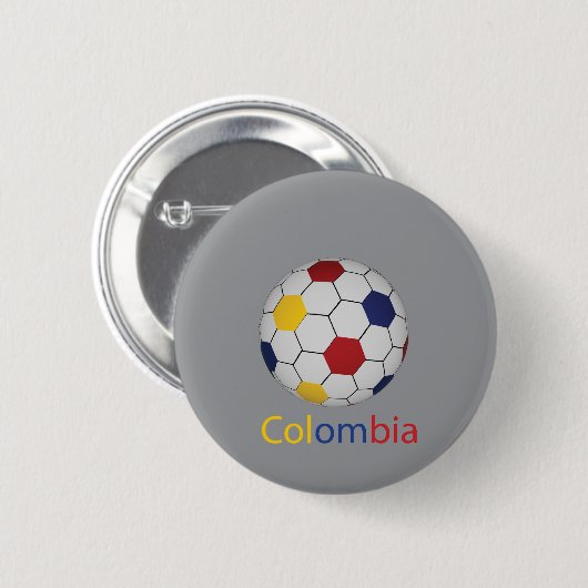 Colombia Knop Ronde Button 5,7 Cm (Voorkant /achterkant)