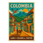 Colombia - Land van kleuren en koffie Perfect Poster (Voorkant)