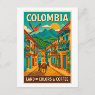 Colombia – Land van Kleuren & Koffie Briefkaart