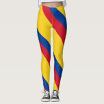 Colombia Leggings<br><div class="desc">Colombiaanse vlagkleuren: rood,  blauw,  geel goud</div>