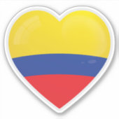 Colombia Liefde Icon Sticker (Voorkant)