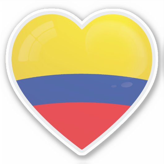 Colombia Liefde Icon Sticker (Voorkant)
