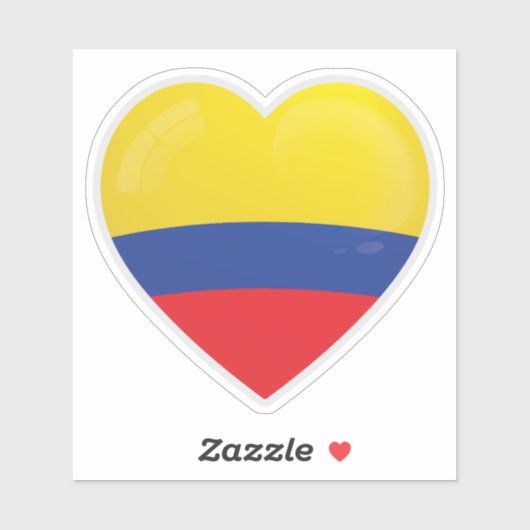 Colombia Liefde Icon Sticker (Vel)