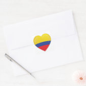 Colombia Liefde Icon Vierkante Sticker (Envelop)