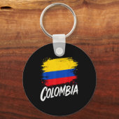 Colombia Liefhebber Colombië Vlag Sleutelhanger (Voorkant)