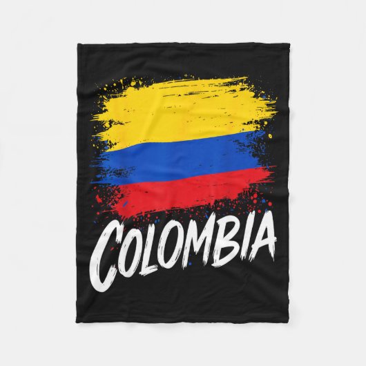 Colombia Lover Colombian Flag  Fleece Deken (Voorkant)
