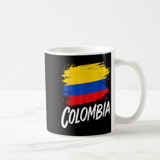Colombia Lover Colombian Flag  Koffiemok (Rechts)