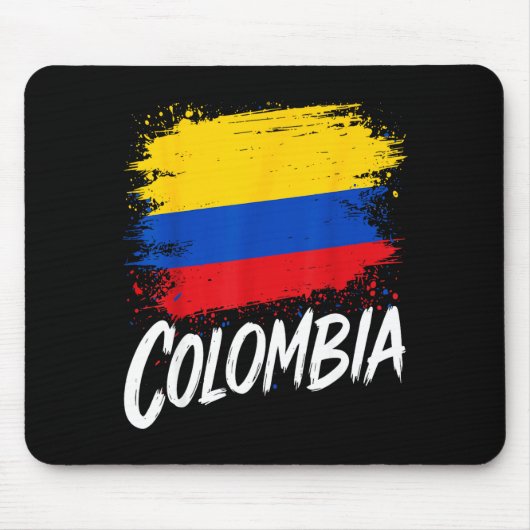 Colombia Lover Colombian Flag  Muismat (Voorkant)