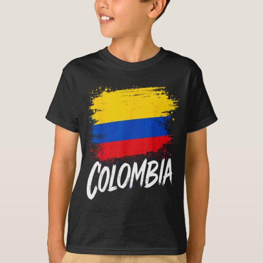 Colombia Lover Colombian Flag  T-shirt (Voorkant)