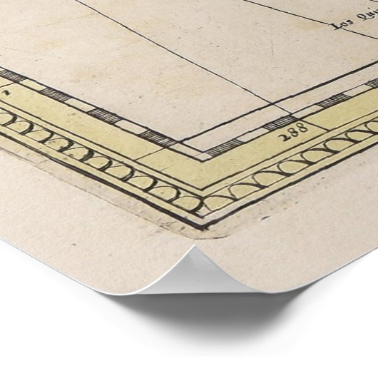  Colombia Map (1719) Poster (Hoek)