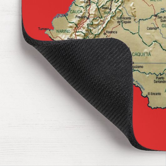 Colombia Map Mousepad Muismat (Hoek)