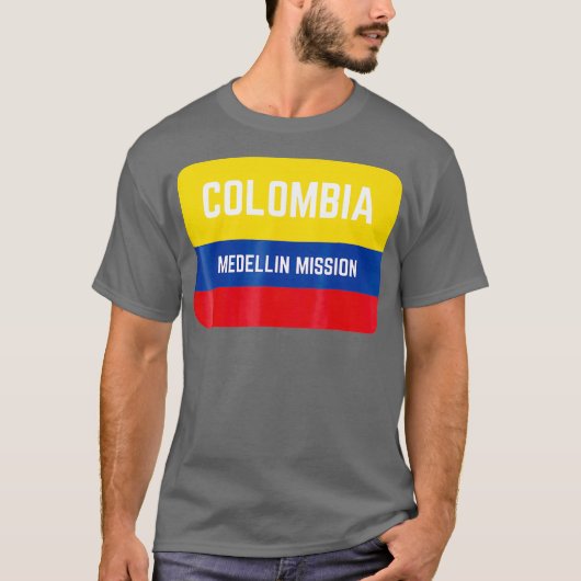 Colombia Medellin LDS Mormon Mission T-shirt (Voorkant)