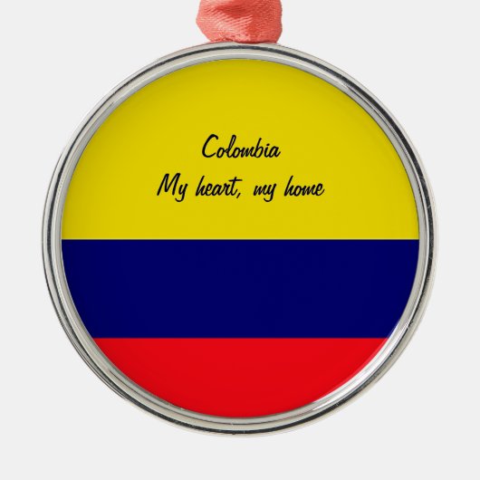 Colombia Metalen Ornament (Voorkant)