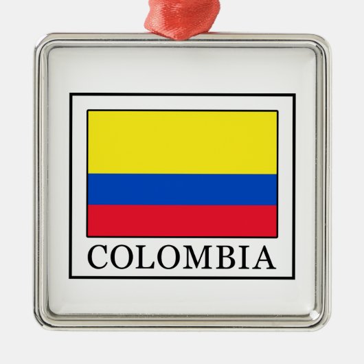Colombia Metalen Ornament (Voorkant)