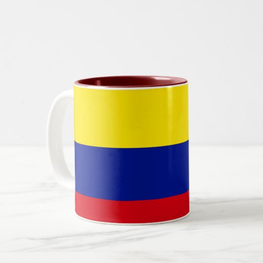 Colombia-Mok Tweekleurige Koffiemok (Voorkant links)