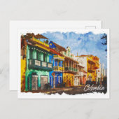 Colombia Mooi olieverflandschap Briefkaart (Voorkant / Achterkant)