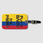Colombia National Flag Funny Patriotic Bagagelabel (Voorkant (horizontaal))