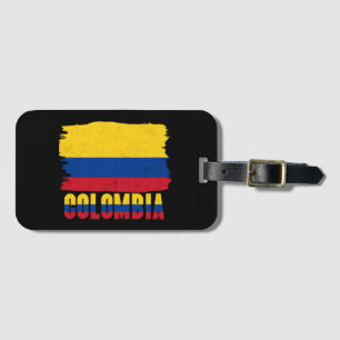 Colombia nationale vlag reizen bagagelabel