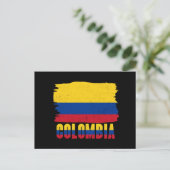 Colombia nationale vlag reizen briefkaart (Staand voorkant)