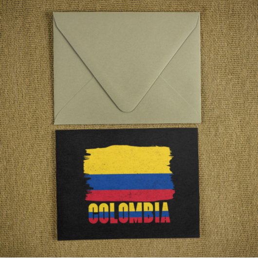 Colombia nationale vlag reizen briefkaart