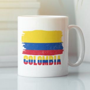 Colombia nationale vlag reizen koffiemok