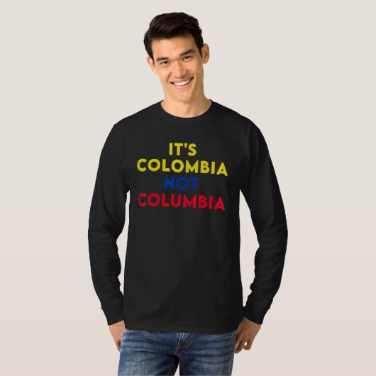 Colombia niet Colombiaans 1 T-shirt (Voorkant volledig)