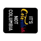 Colombia niet Columbia Funny National Magneet (Horizontaal)