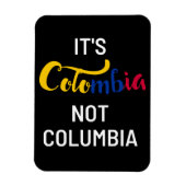 Colombia niet Columbia Funny National Magneet (Verticaal)