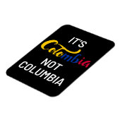 Colombia niet Columbia Funny National Magneet (Linkerzijde)