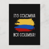Colombia not Columbia Funny Quote Colombiaans Briefkaart (Voorkant)