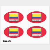 Colombia Ovale Sticker (Vel)