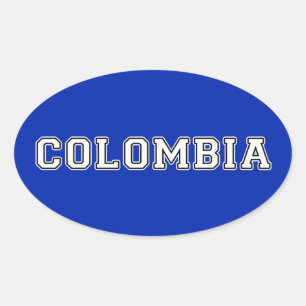 Colombia Ovale Sticker