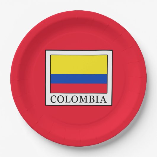 Colombia Papieren Bordje (Voorkant)