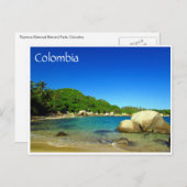colombia parque nacional tayrona briefkaart (Voorkant / Achterkant)